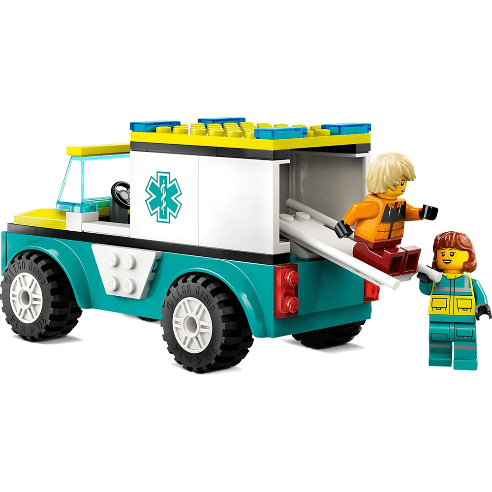 60403 Lego City Emergency Ambulance And Snowboard