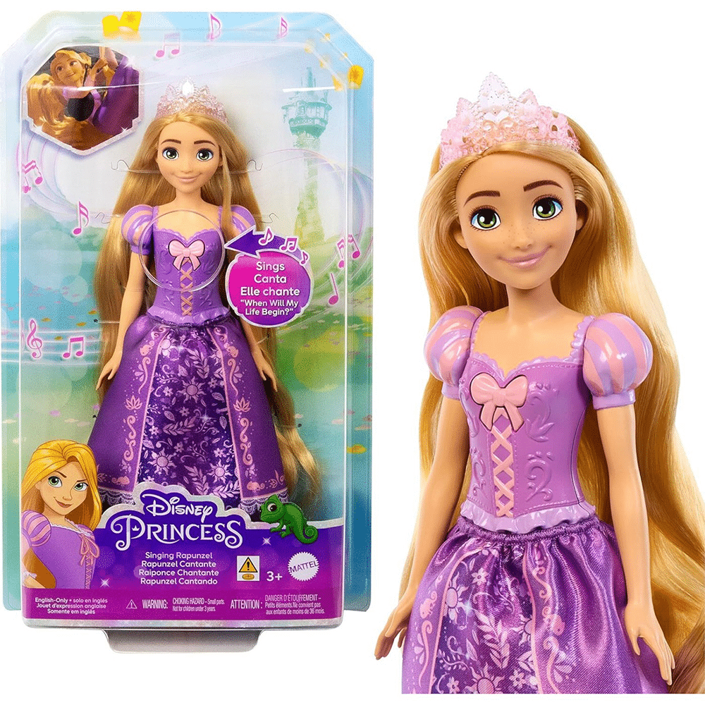 Mattel Disney Princess - Ραπουνζeλ Που Τραγουδaει