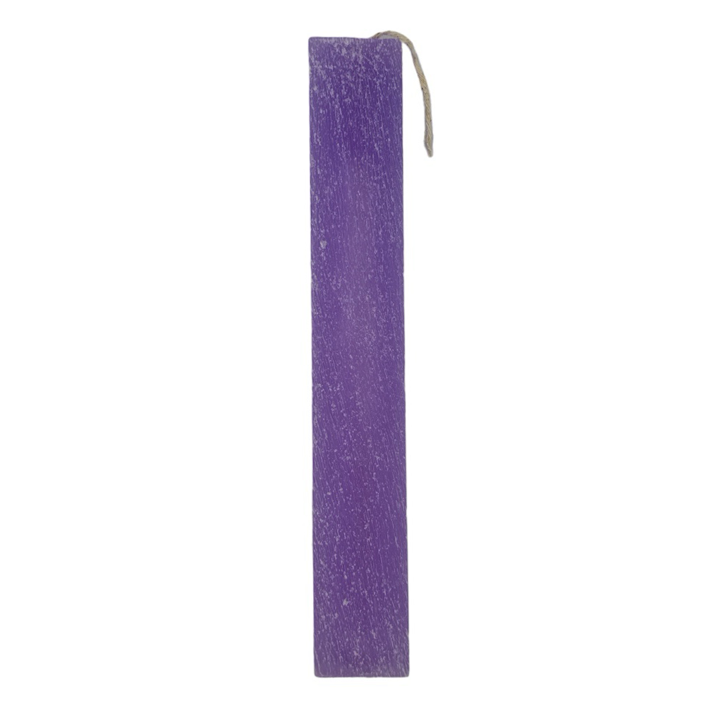 papell.grΛαμπάδα πλακέ αρωματική μωβ λεβάντα 26 εκpapell.gr