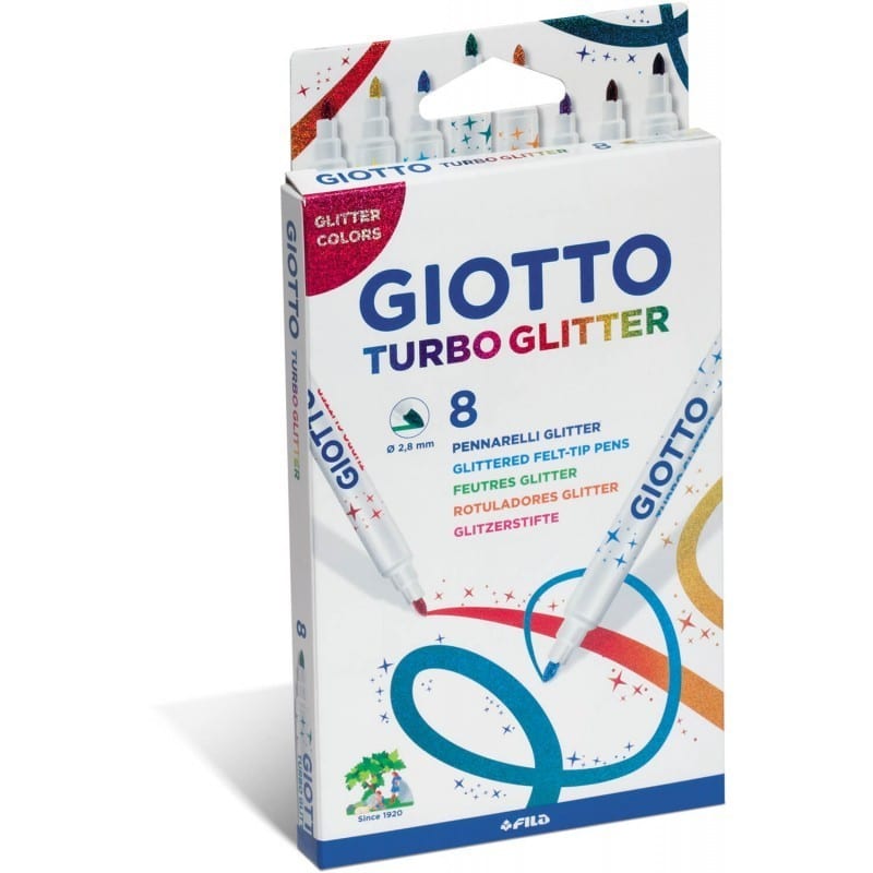 GIOTTOΜαρκαδόροι Giotto Turbo Glitter 8 Τεμάχιαpapell.gr