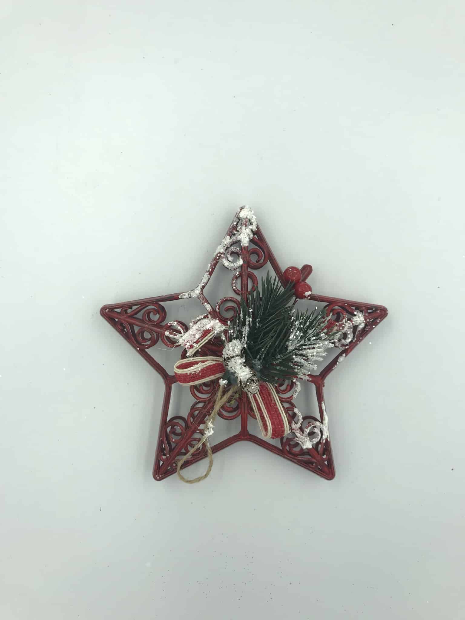 Χριστουγεννιατικο Στολιδι Αστερι Με Γκι