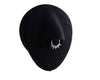 Σκουλαρικι Septum Clicker With Zircon 1.2X8Mm Surgical Steel 316L