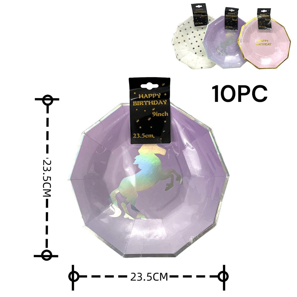 papell.grΠιατακια Party Πολυγωνικα 23.5Cm 10Pcs 2 Σχεδιαpapell.gr