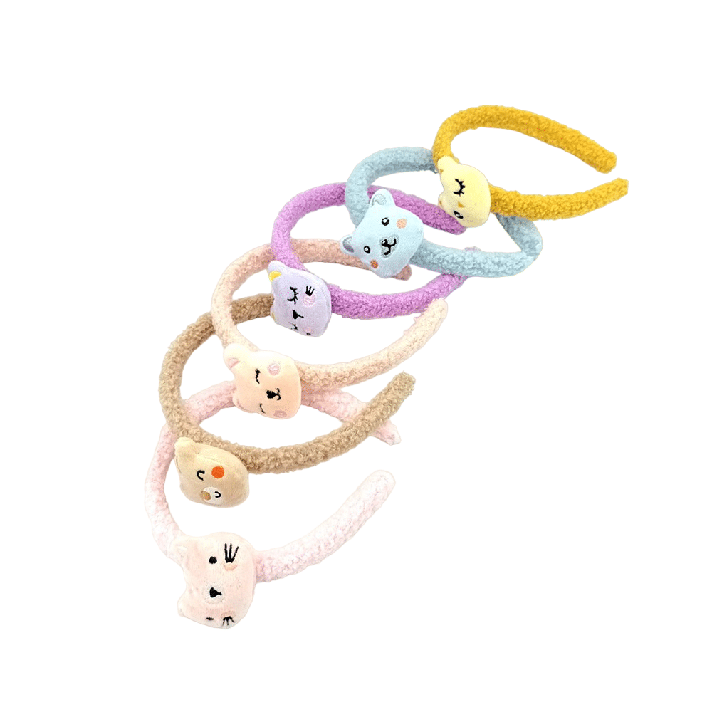 Στεκα Παιδικη Γουνινη Με Ζωακι 6 Χρωματα