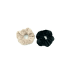 Scrunchies Μαλλιων Γουνινα Μονοχρωμα 2Τμχ