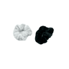 Scrunchies Μαλλιων Γουνινα Μονοχρωμα 2Τμχ
