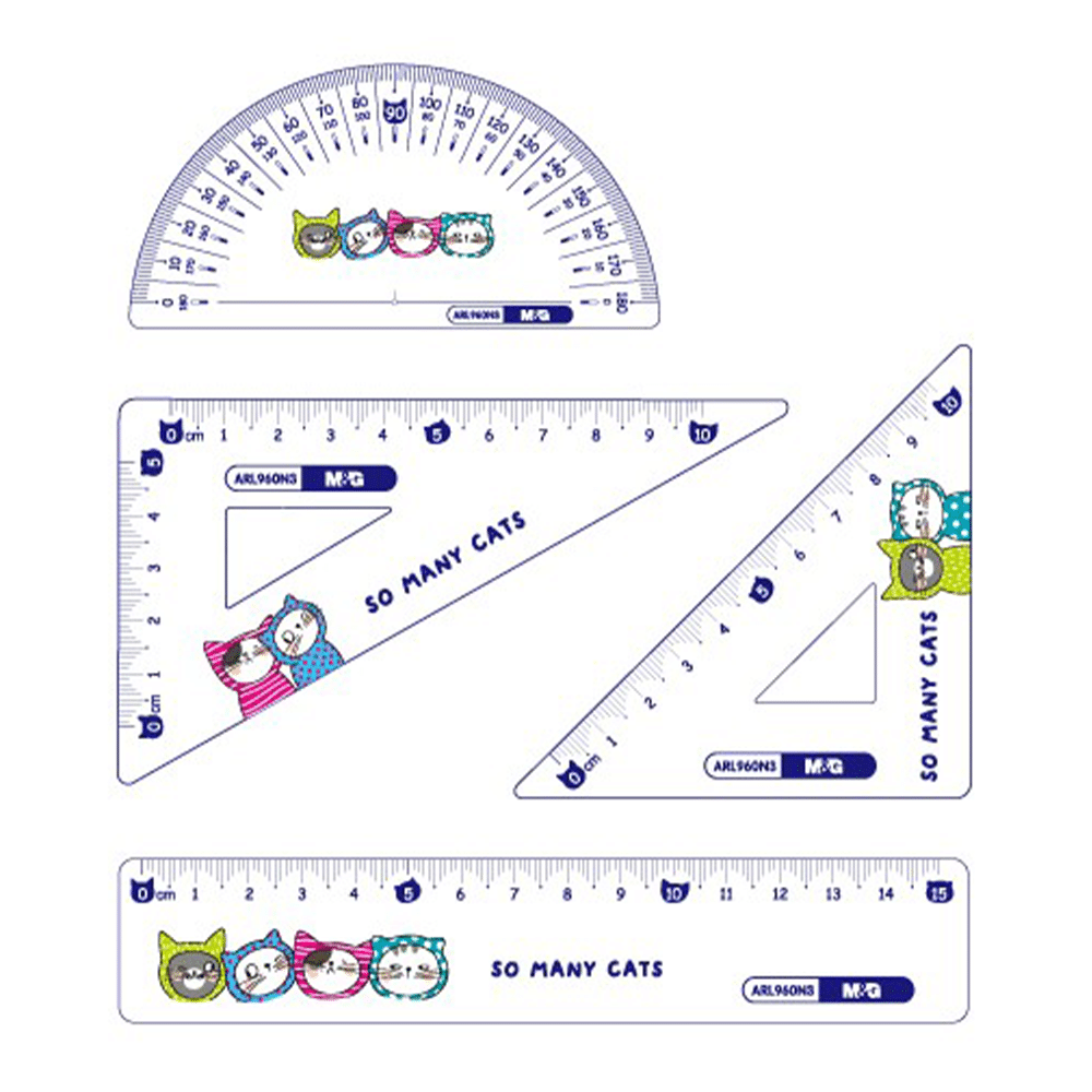 M&GM&G Σετ Χάρακες So Many Cats 4Τμχpapell.gr