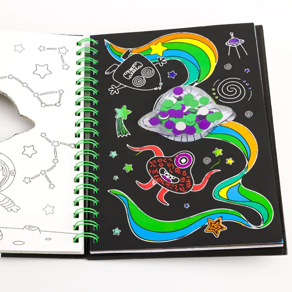 Scratch Art Sparkles: Space