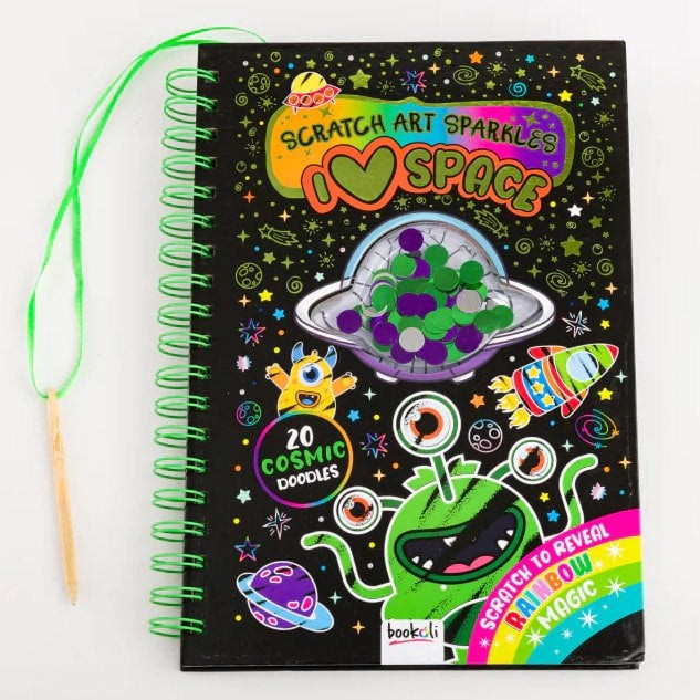 Scratch Art Sparkles: Space