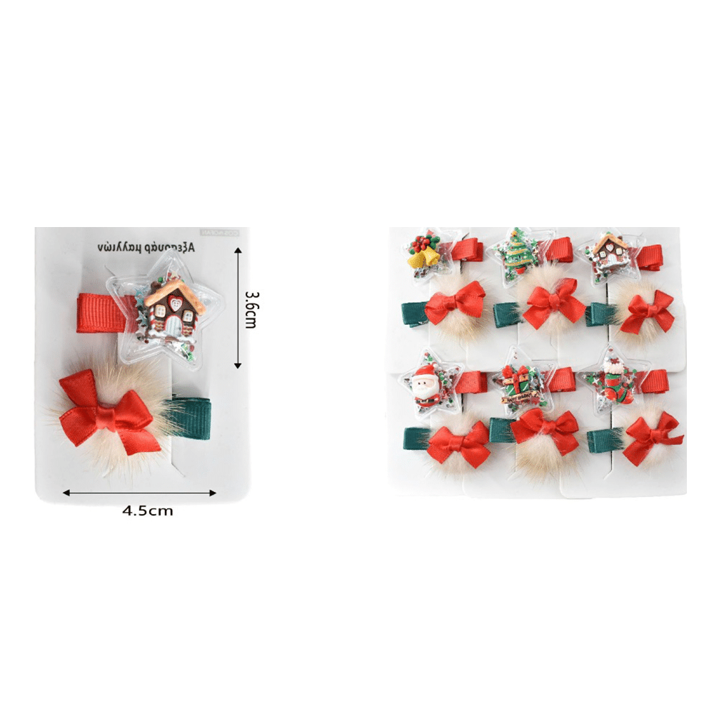 Χριστουγεννιατικα Κλιπς Μαλλιων Αστερακι