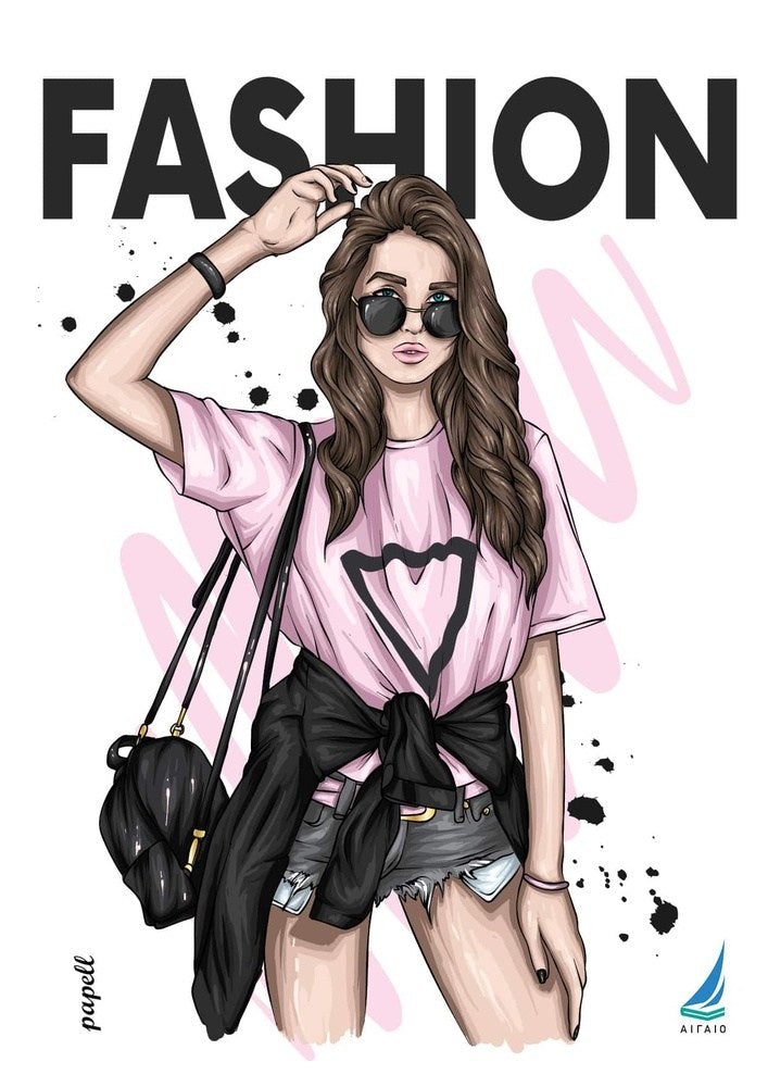 Εκδόσεις ΑιγαίοΑιγαίο Τετράδιο Σπιράλ ''Fashion''papell.gr