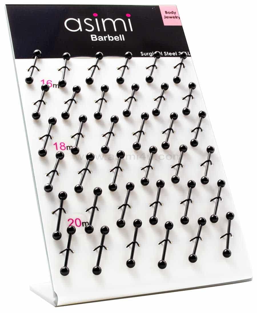 AsimiΜαυρη Μπαρα Απο Χειρουργικο Ατσαλι 316L 16/18/20Mmpapell.gr