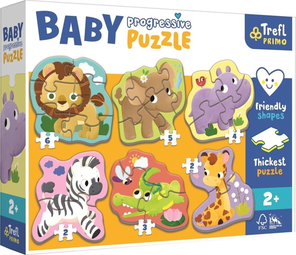 Trefl Puzzle Baby Progressive Safari 6 In 1