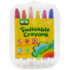 M&Amp;G Twistable Crayons 12 Colors