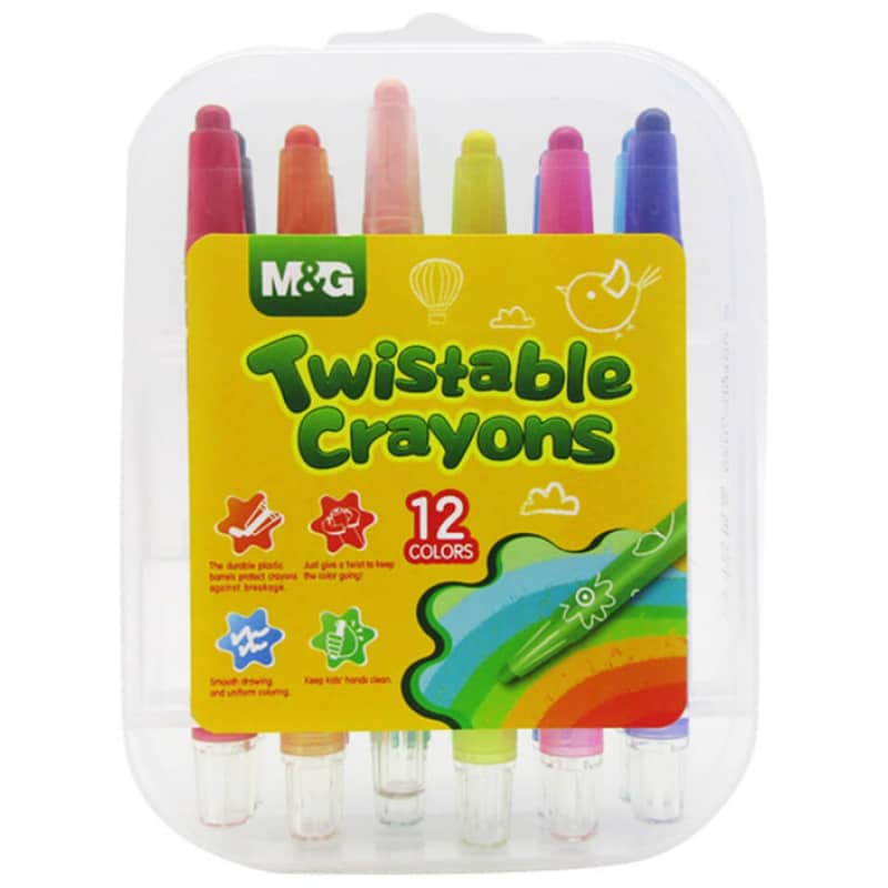 M&Amp;G Twistable Crayons 12 Colors