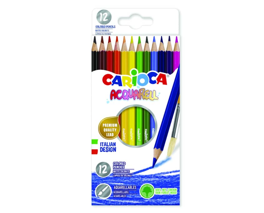 Carioca Acquarell Colored Pencils 12Pcs