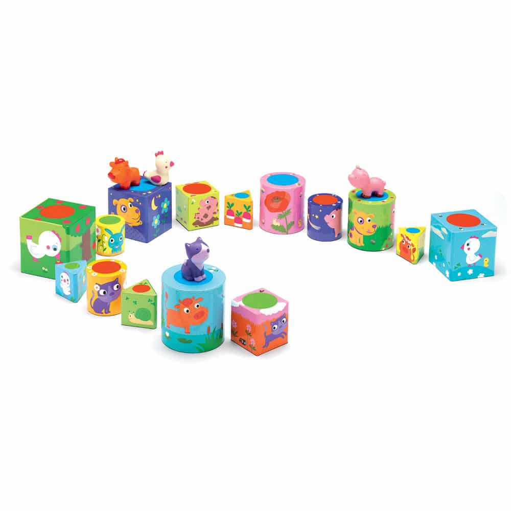 Djeco Επιτραπεζιο 3 Σε 1 Ζωακια Μνημης , Ισορροπιας , Ζαριου