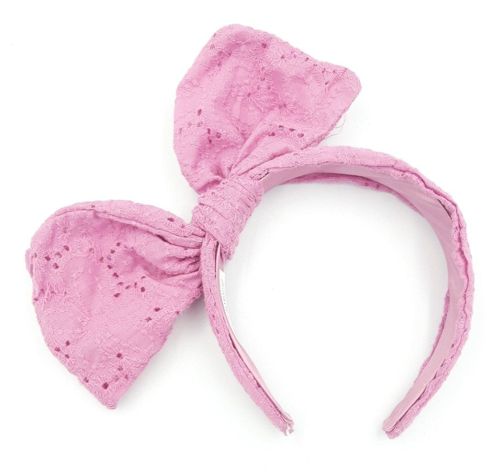 Στεκα Μαλλιων Πλεκτη Φαρδια Με Φιογκο