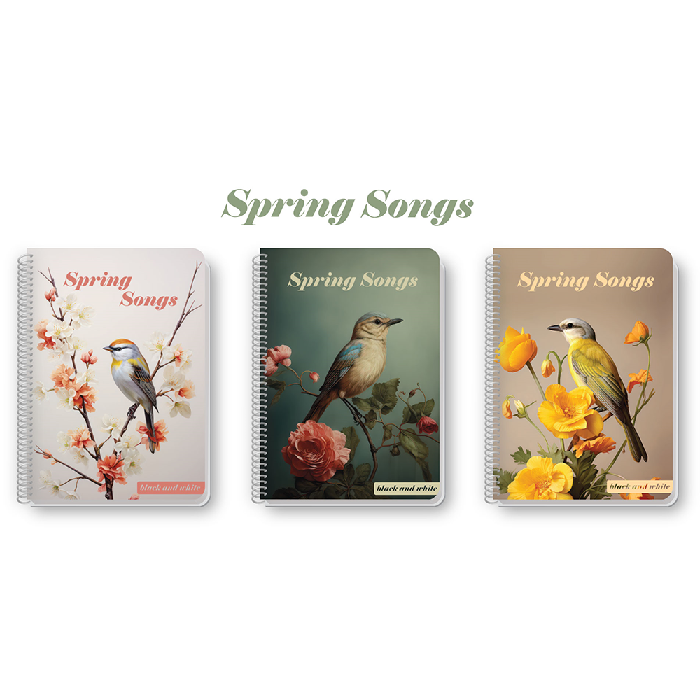 BLACK & WHITEBlack & White Τετράδιο Σπιράλ Spring Α4(21χ29 εκ)papell.gr