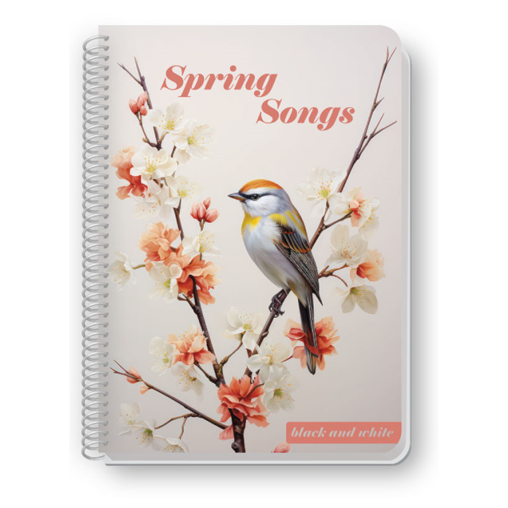 BLACK & WHITEBlack & White Τετράδιο Σπιράλ Spring Α4(21χ29 εκ)papell.gr