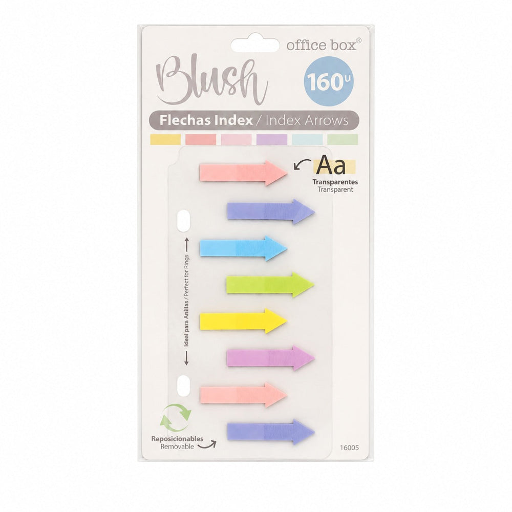 Αυτοκόλλητοι Σελιδοδείκτες Βέλη Blush Pastel 1.2x4 εκ. 160 Φύλλα