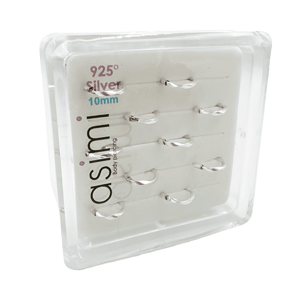 Ασημενιος Χοντρος Στριφτος Κρικος 10Μμ