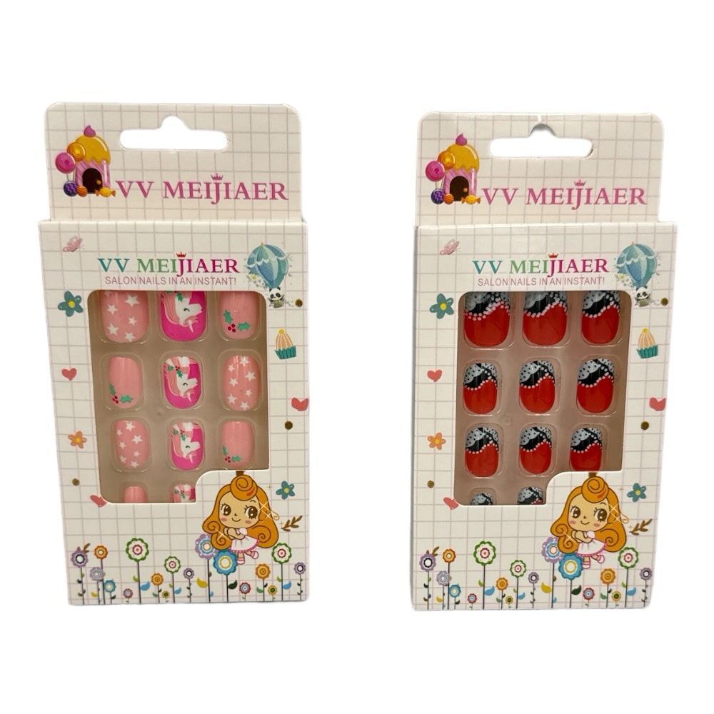 Αυτοκολλητα Παιδικα Νυχια Vv Meijiaer Salon Nails In An Instant 12 Σχεδια