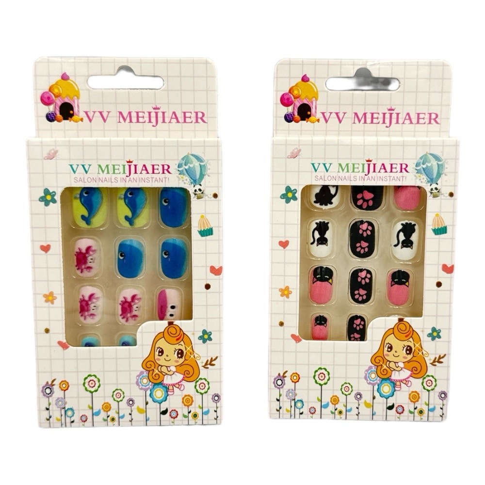 Αυτοκολλητα Παιδικα Νυχια Vv Meijiaer Salon Nails In An Instant 12 Σχεδια