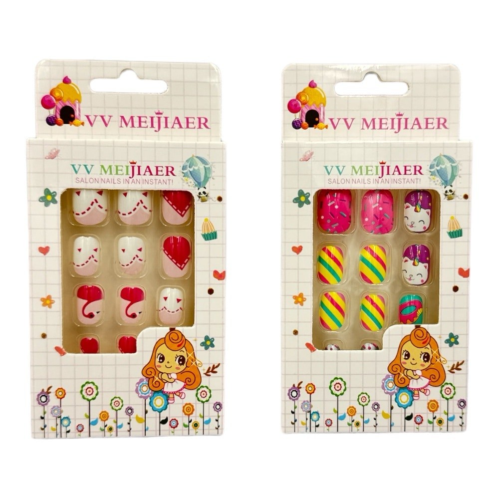 Αυτοκολλητα Παιδικα Νυχια Vv Meijiaer Salon Nails In An Instant 12 Σχεδια
