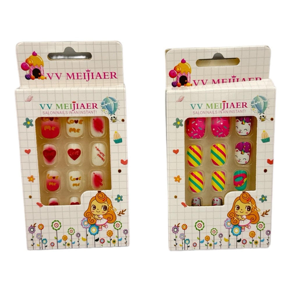 Αυτοκολλητα Παιδικα Νυχια Vv Meijiaer Salon Nails In An Instant 12 Σχεδια