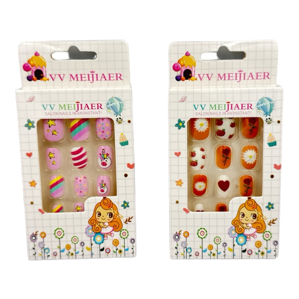 Αυτοκολλητα Παιδικα Νυχια Vv Meijiaer Salon Nails In An Instant 12 Σχεδια