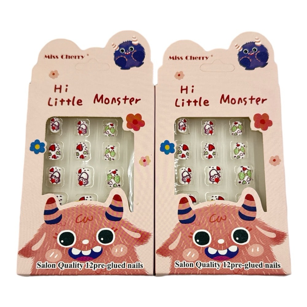 Παιδικα Αυτοκολλητα Νυχια Hi Little Monster