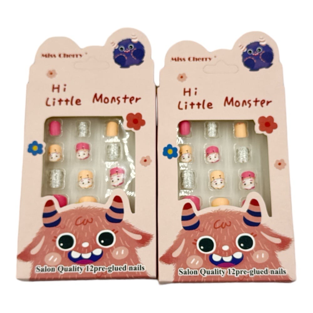 Παιδικα Αυτοκολλητα Νυχια Hi Little Monster