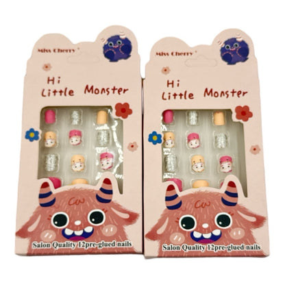 Παιδικα Αυτοκολλητα Νυχια Hi Little Monster