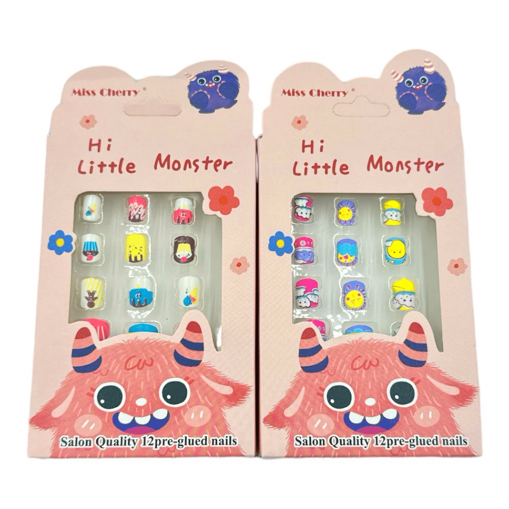 Παιδικα Αυτοκολλητα Νυχια Hi Little Monster