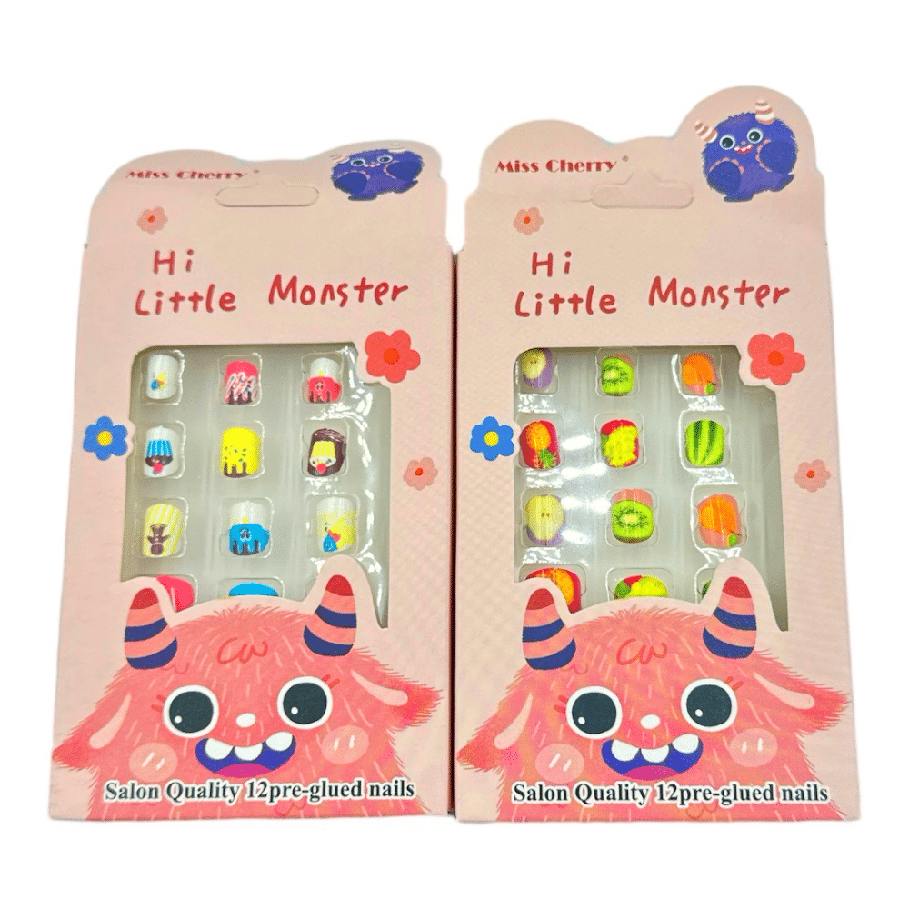 Παιδικα Αυτοκολλητα Νυχια Hi Little Monster