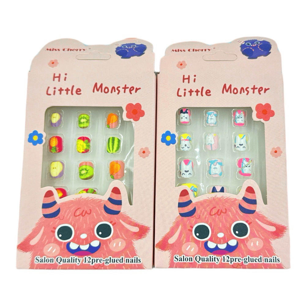 Παιδικα Αυτοκολλητα Νυχια Hi Little Monster
