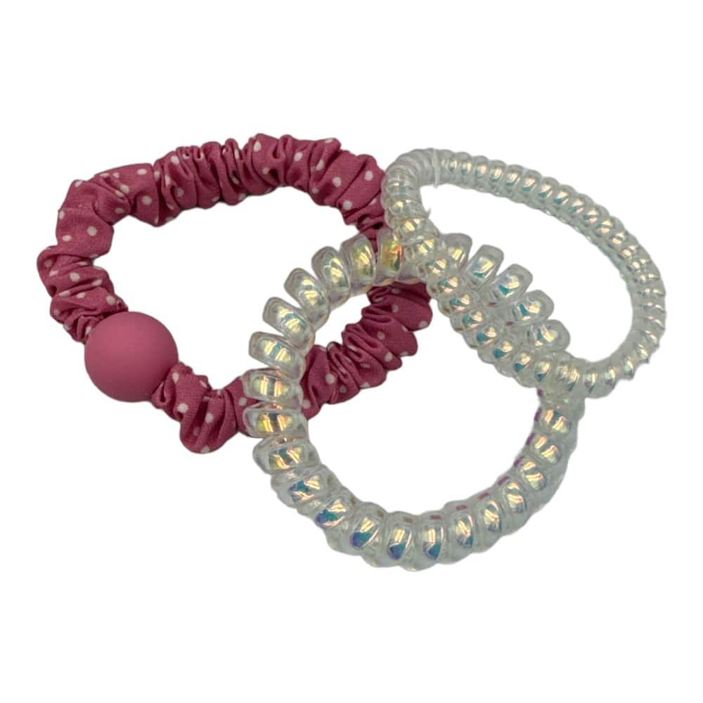 Λαστιχακια Μαλλιων Σπιραλ 1 Pastel- 2 Ιριδιζοντα