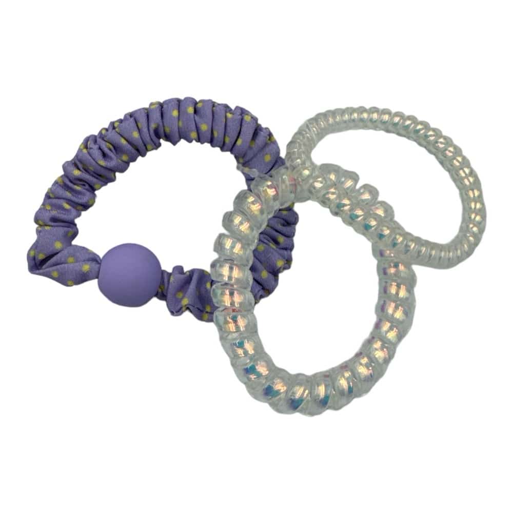 Λαστιχακια Μαλλιων Σπιραλ 1 Pastel- 2 Ιριδιζοντα