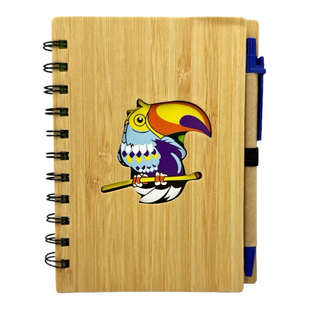 Σημειωματαριο Ξυλινο Με Στυλο Tucan 12X16Cm