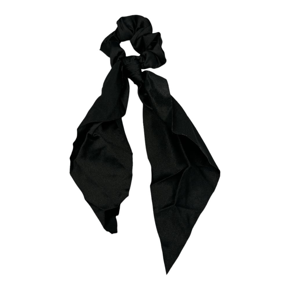 Scrunchie Μαλλιων Με Κορδελα Μονοχρωμο Σατεν Διαφορα Χρωματα