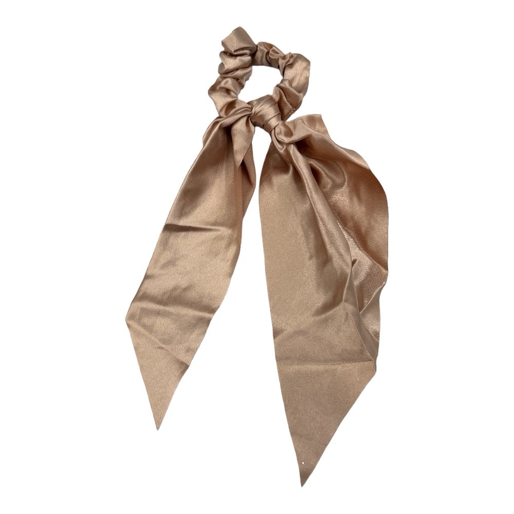 Scrunchie Μαλλιων Με Κορδελα Μονοχρωμο Σατεν Διαφορα Χρωματα