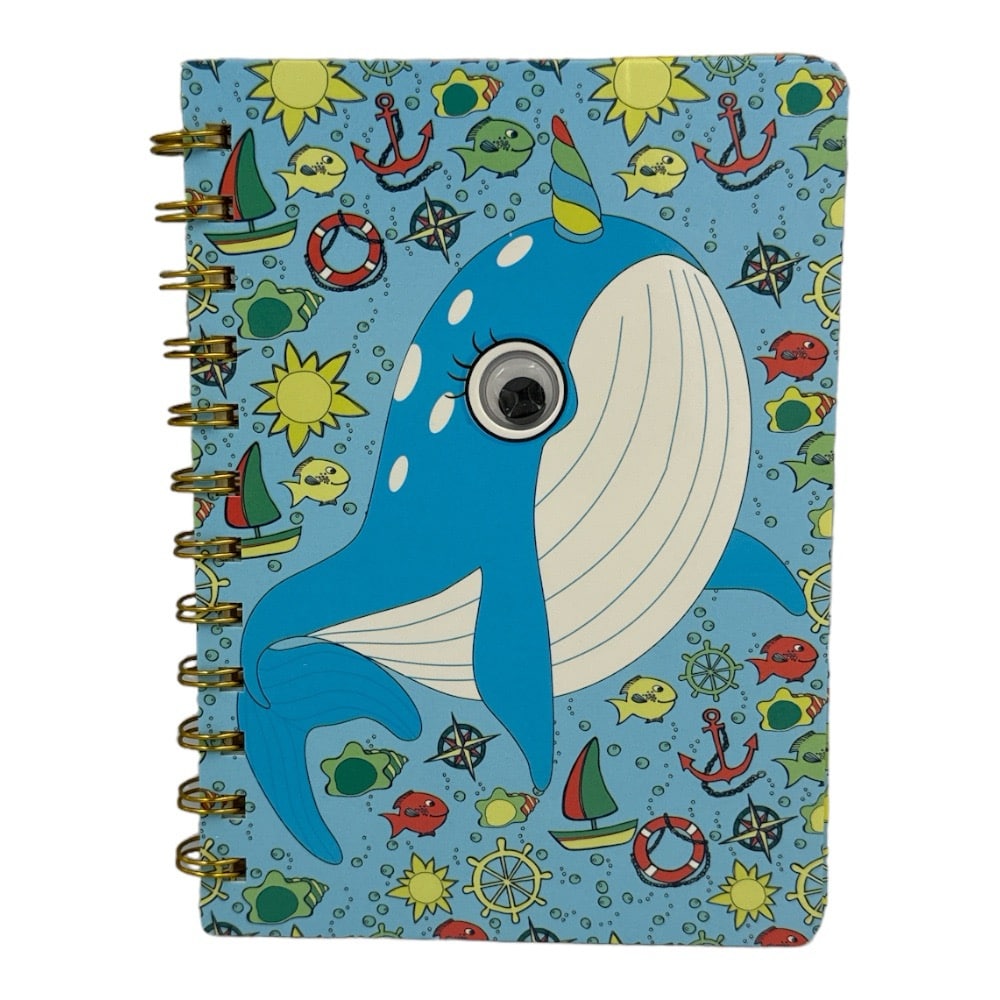 Σημειωματαριο Σπιραλ Μονοκερος- Φαλαινα 17X12Cm