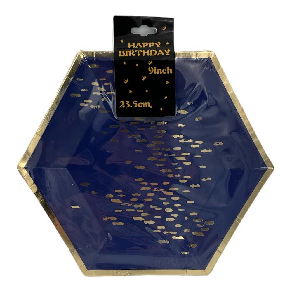Πιατακια Party Εξαγωνικα 23.5Cm 10Pcs 4 Σχεδια