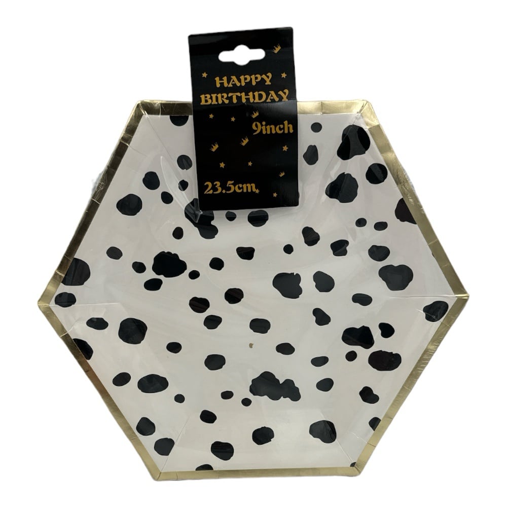 Πιατακια Party Εξαγωνικα 23.5Cm 10Pcs 4 Σχεδια