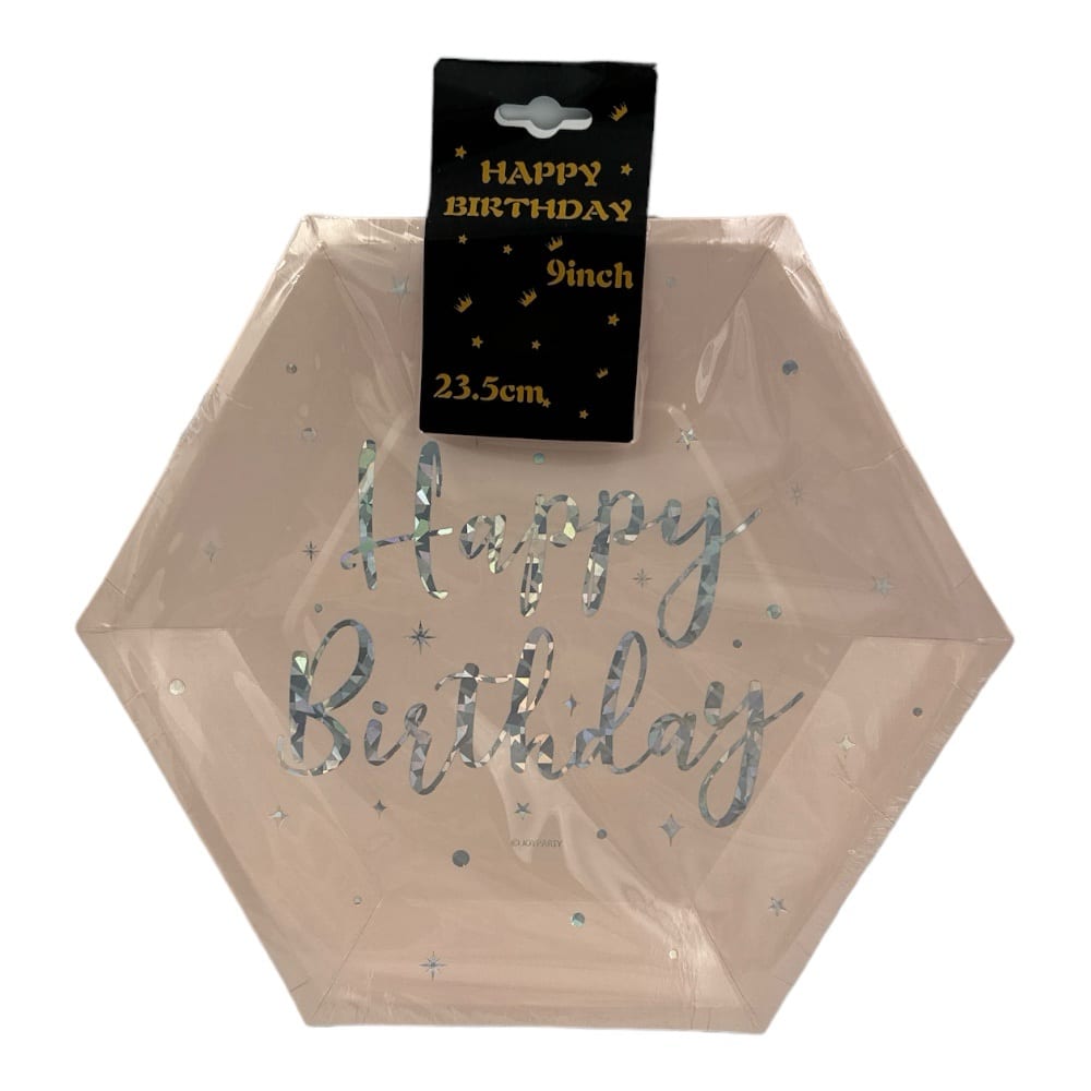 Πιατακια Party Εξαγωνικα 23.5Cm 10Pcs 4 Σχεδια
