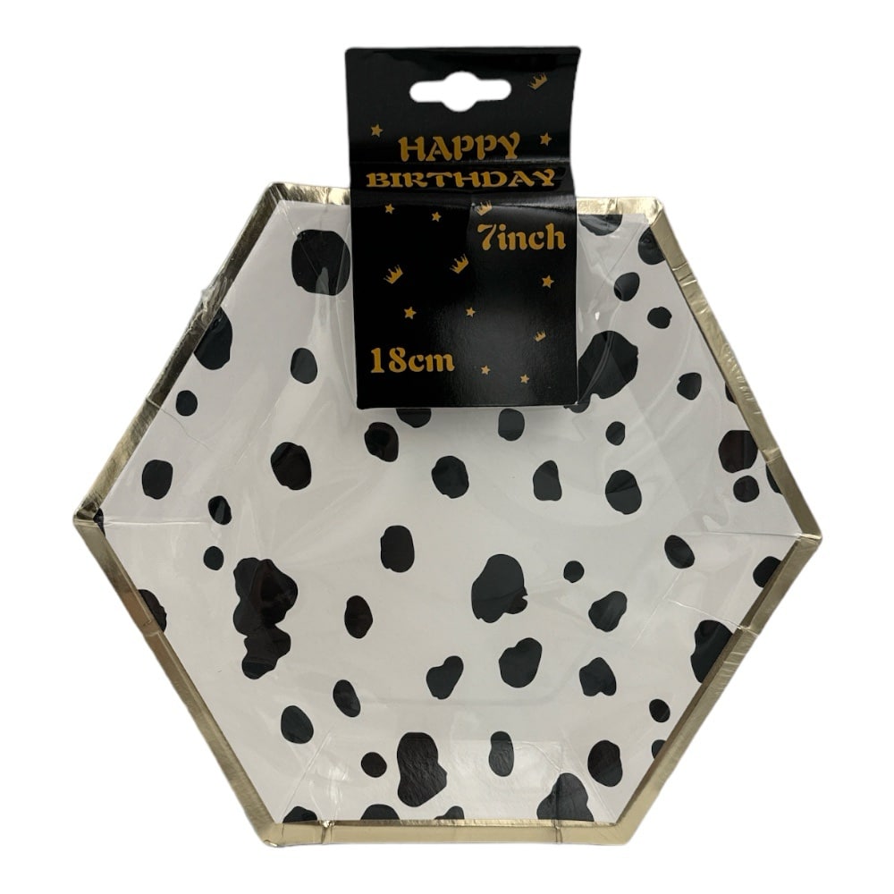 Πιατακια Party Εξαγωνικα 18Cm 10Pcs 4 Σχεδια
