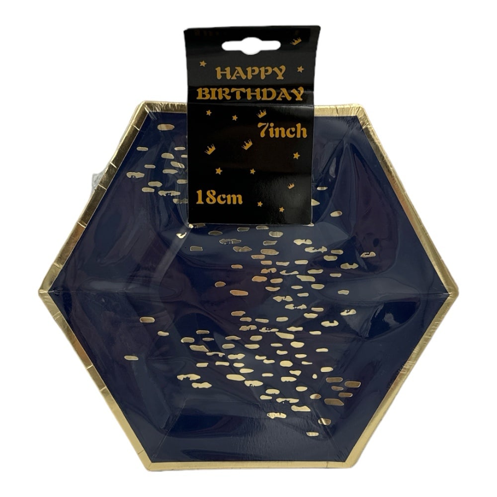 Πιατακια Party Εξαγωνικα 18Cm 10Pcs 4 Σχεδια