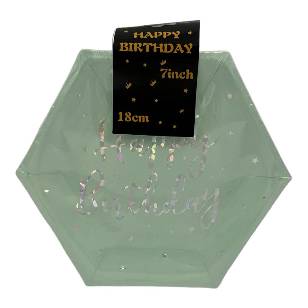 Πιατακια Party Εξαγωνικα 18Cm 10Pcs 4 Σχεδια