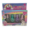 Σετ 4 Παιδικα Βερνικια Unicorn Pastel